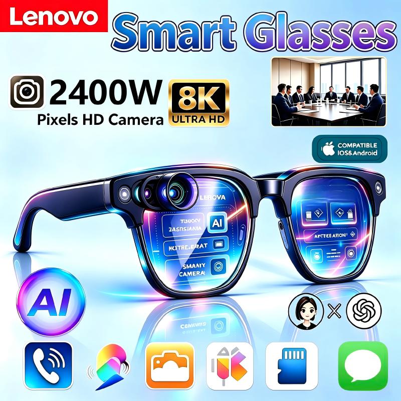 Smart Glasses Lens - Occhiali intelligenti con assistente vocale e