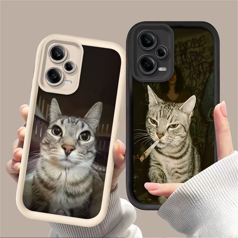 Xiaomi Redmi Note 14 - Custodia Trendy per Telefono con Gatto