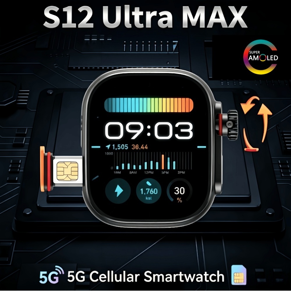 Versione Globale S12 Ultra MAX - Fall Detection Watch recensione e prezzo