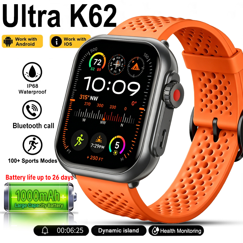 Nuovo Smartwatch Ultra K62 per - Fall Detection Watch recensione e prezzo