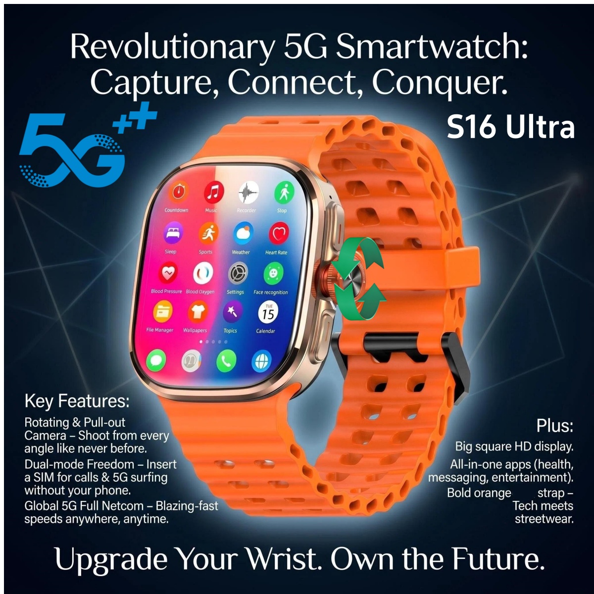 Smartwatch S16 Ultra Originale - Fall Detection Watch recensione e prezzo